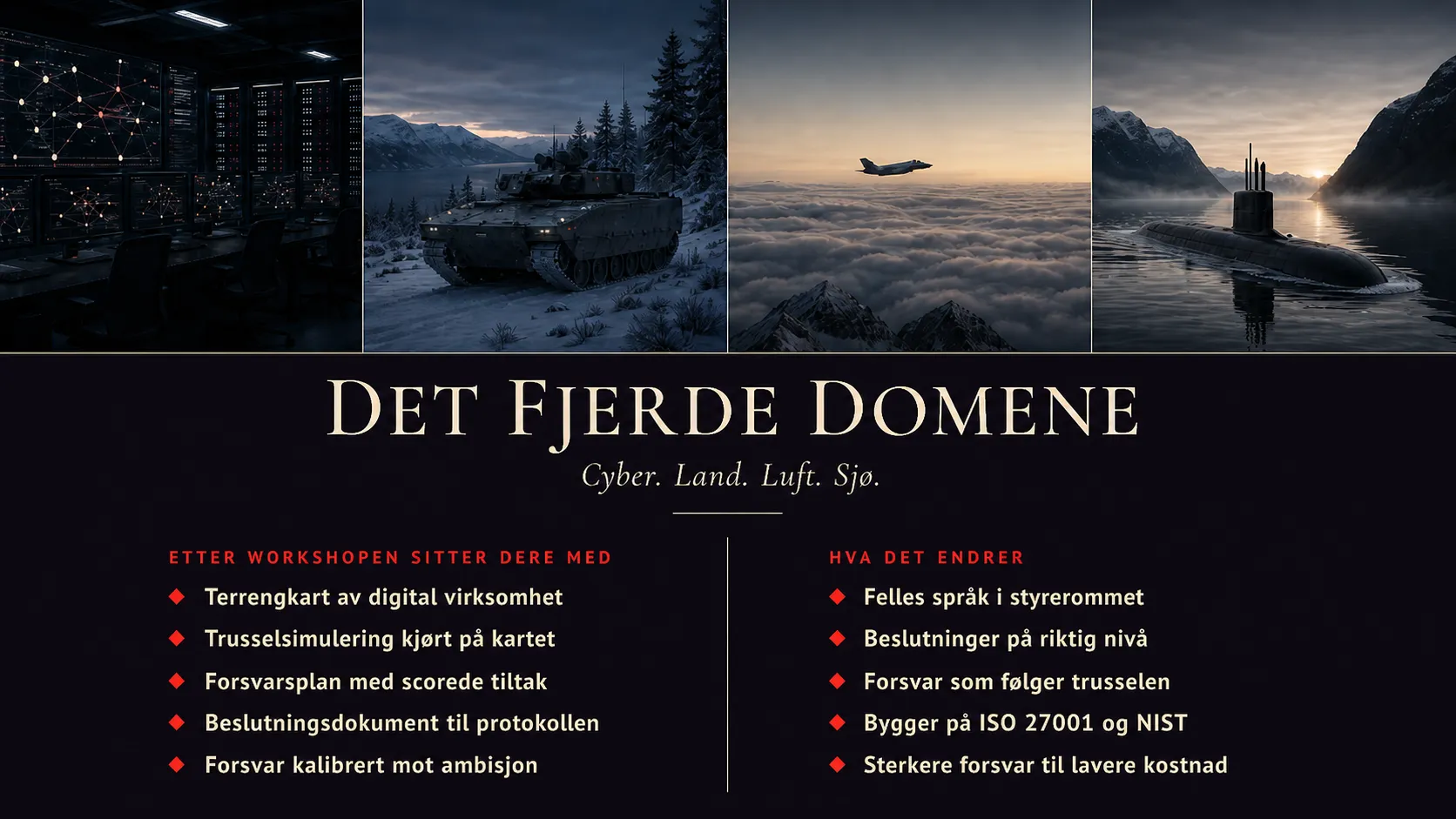 Sammendrag av workshopen: tilnærming, spilleregler, fordeler og utfall.